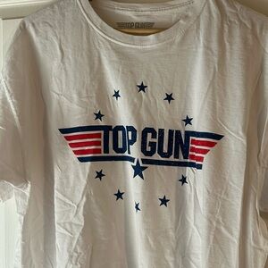 White top gun t shirt x large